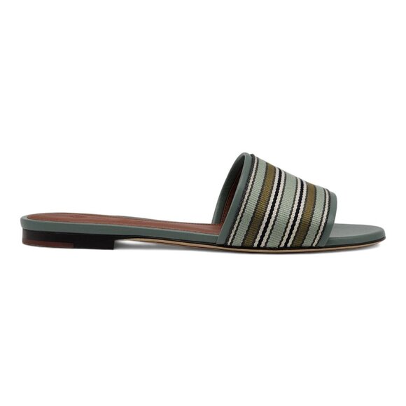 Loro Piana The Suitcase Stripe Sandals in Blue $750 - Picture 2 of 15